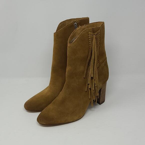 Charles By David Charles Boulder Fringe Mid Boots Women's Size 9 - Picture 1 of 8